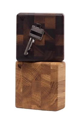 Woodsea End Grain Walnut - Pähkinäpuinen avainkotelo 9x9 cm 1208971601