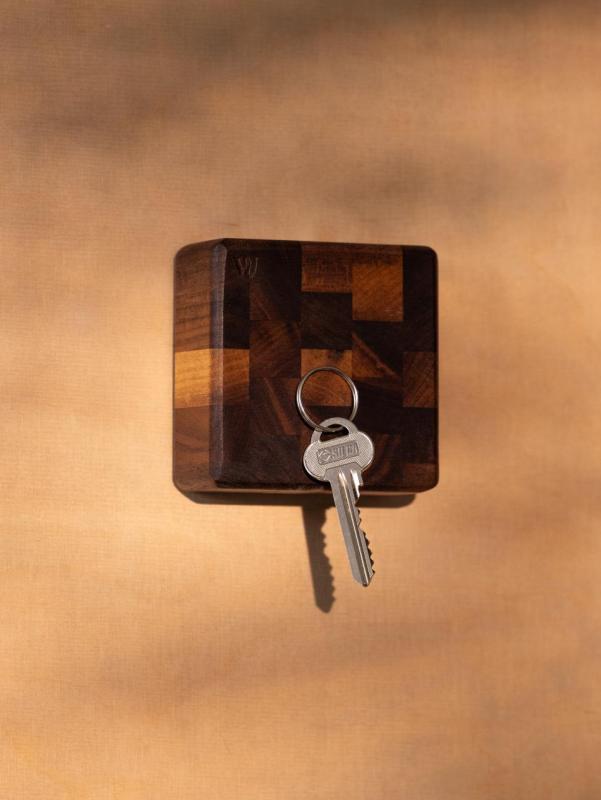 Woodsea End Grain Walnut - Pähkinäpuinen avainkotelo 9x9 cm 1208971601