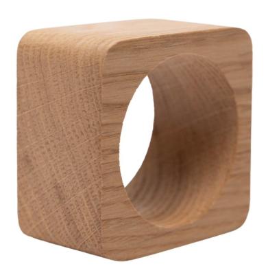 Woodsea lautasliina-rengas Tammi - Tamminen servetinrengas 5x5 cm 2 kappaletta 1208971602