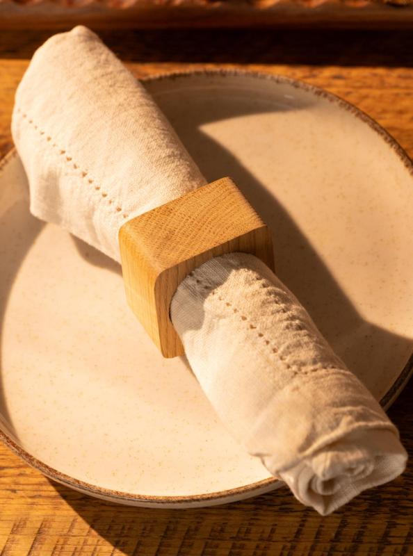 Woodsea lautasliina-rengas Tammi - Tamminen servetinrengas 5x5 cm 2 kappaletta 1208971602