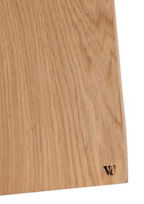 Woodsea Serving S - Tammenpuinen tarjoilulauta 55x17 cm nahkaisella kahvalla 1208971615
