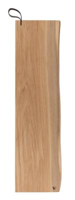 Woodsea Serving L - Tammenpuinen tarjoilulauta 70x17 cm nahkaisella kahvalla 1208971616