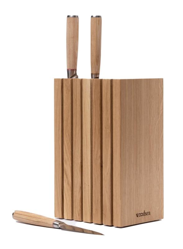 Woodsea Block Oak S - Tammenpuinen Veitsenpidin Lohko 13x8 cm 1208971617