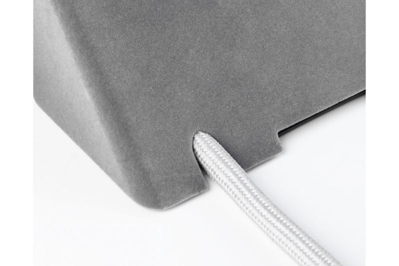 Huonekalupistorasia SOFITO, 2xSCHUKO, USB A+C, kaapeli 1,5 m, harmaa flokki