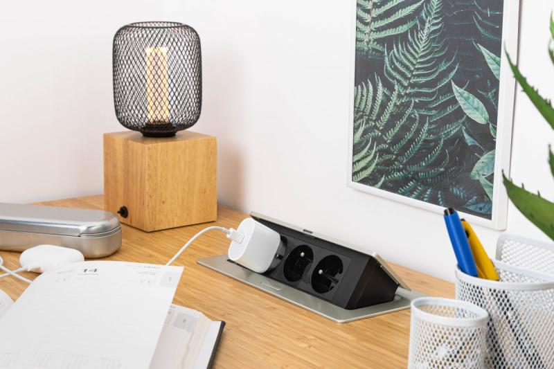 SOFT ulosvedettävä pistorasia, virtajohto 1,5 m