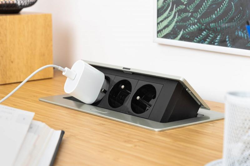 SOFT ulosvedettävä pistorasia, virtajohto 1,5 m