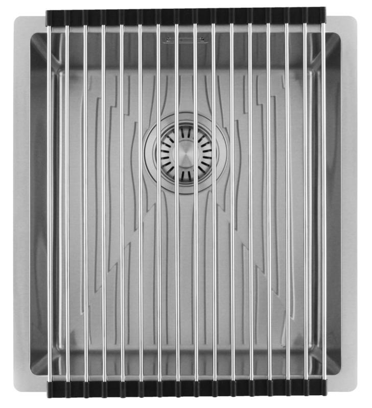 Pure.Sink Luxion Ruostumaton teräsallas 36x40 cm, alakaappi, tasoasennus ja pinta-asennus  PLX3640-02