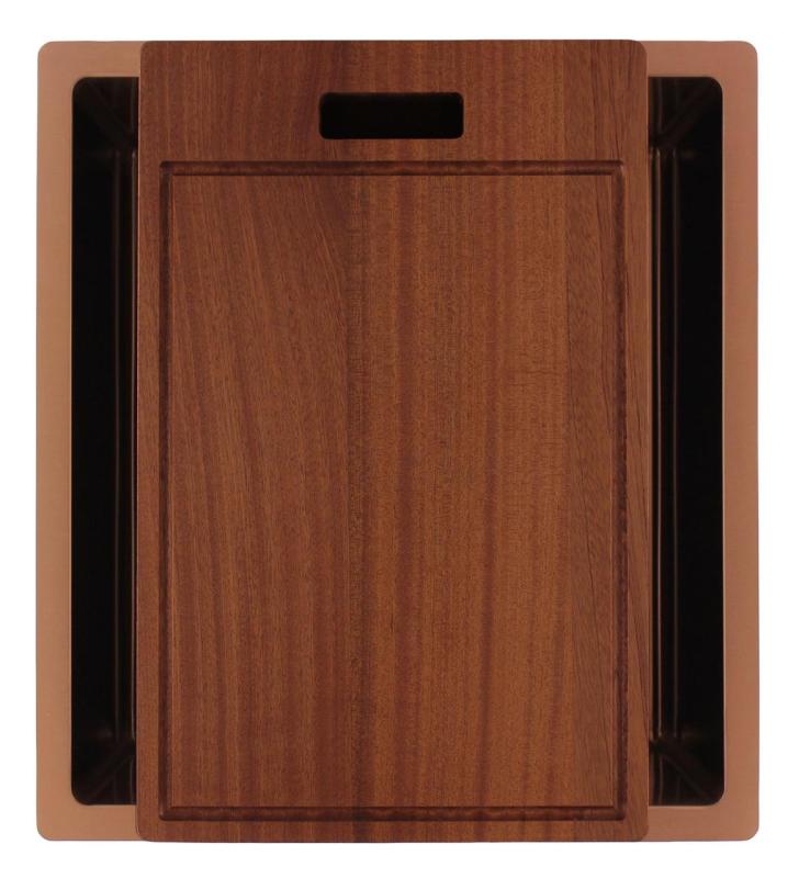 Pure.Sink Luxion Kuparisäiliö 36x40 cm, alakaappi, tasoasennus ja pinta-asennus PLX3640-62