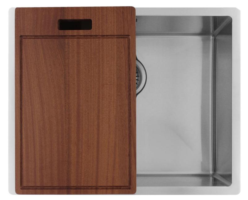 Pure.Sink Luxion Ruostumaton teräsallas 50x40 cm, alakaappi, tasoasennus ja pinta-asennus  PLX5040-02