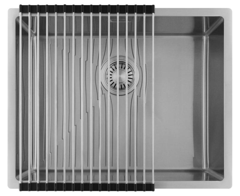 Pure.Sink Luxion Ruostumaton teräsallas 50x40 cm, alakaappi, tasoasennus ja pinta-asennus  PLX5040-02