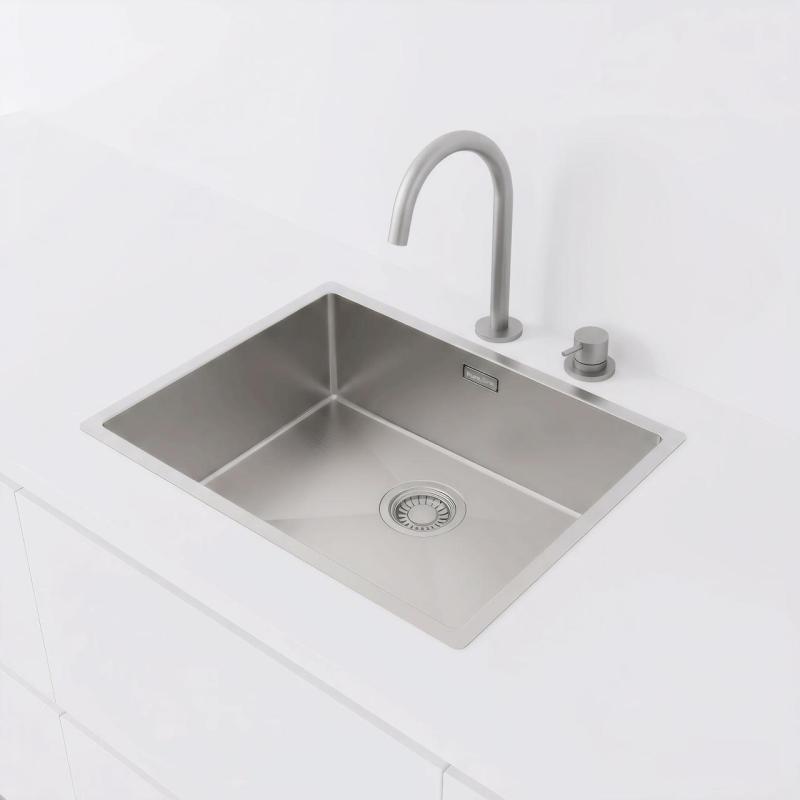 Pure.Sink Luxion Ruostumaton teräsallas 50x40 cm, alakaappi, tasoasennus ja pinta-asennus  PLX5040-02