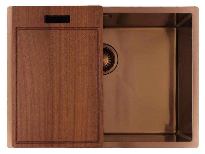 Pure.Sink Luxion Kuparisäiliö 55x40 cm, alakaappi, tasoasennus ja pinta-asennus PLX5540-62