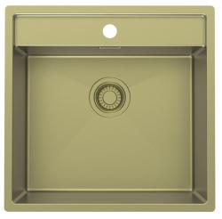 Pure.Sink Luxion Kultainen pesuallas 51x50 cm Tapwing hananreikäpankki PLX5150T-60