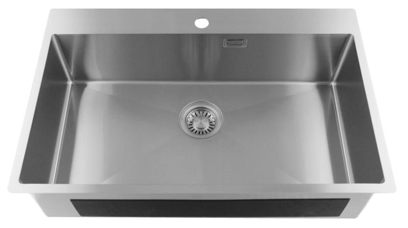 Pure.Sink Luxion Suuri ruostumaton teräsallas 78x50 cm Tapwing hanankannattimella PLX7850T-02