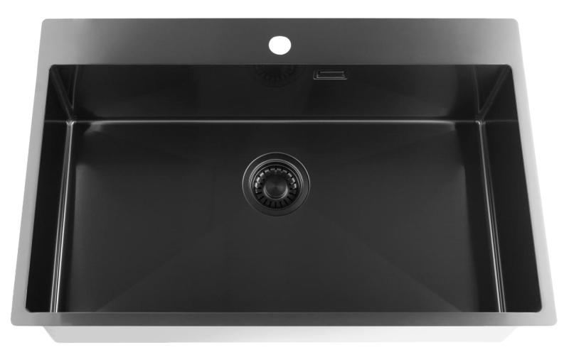 Pure.Sink Luxion PVD Suuri musta pesuallas 78x50 cm Tapwing hananrei'itys PLX7850T-63