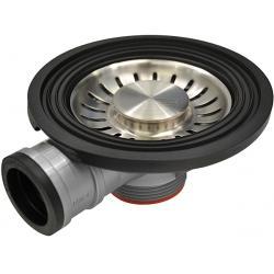 Franke Viemärin tulppa Turbo, Ylivuotoreikä, RST pesuallas, Franke-logo, Pitkä ruuvi 25 mm 112.0264.987