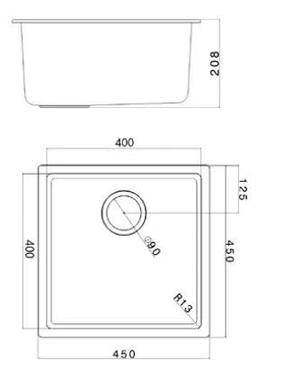 Ausmann Fibre hiekkavalkoinen pesuallas 40x40cm alakaappiin, päälle asennettava ja tasoon upotettava automaattisella kuparitulpalla 1208971927