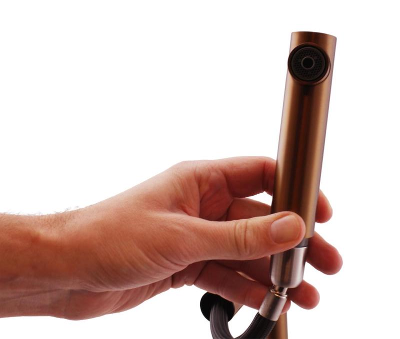 Pure.Sink Elite Steel Clear-S PVD Kupari 3-tie Keittiöhana Vedettävällä Ulostulolla ja Suodatetulla Vedellä PS8120-62