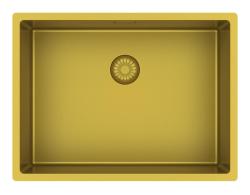 Pure.Sink Exclusivo Kultaiset pesualtaat 55x40 cm, 10 mm:n säde, alakaappi-, taso- ja pinta-asennus PEX5540-60