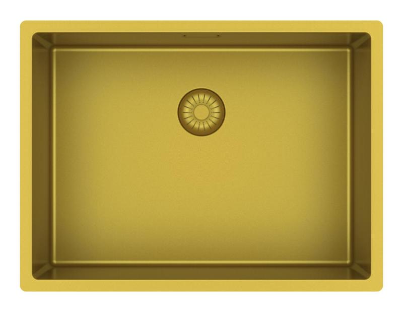 Pure.Sink Exclusivo Kultaiset pesualtaat 55x40 cm, 10 mm:n säde, alakaappi-, taso- ja pinta-asennus PEX5540-60
