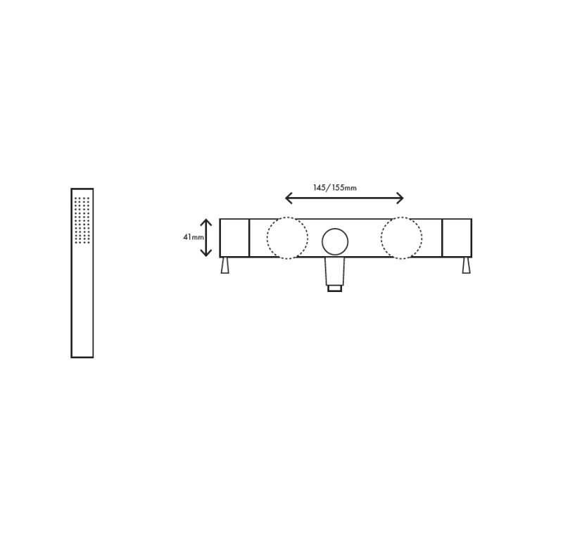 MURO TUA kylpyammehanan käsisuihkusetti kromi M1.B2.CR