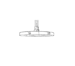 MURO TUA suihkupää 200 mm kromi M1.BA2.S.CR