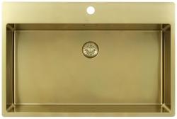 Pure.Sink Exclusivo Kultainen iso pesuallas 75 x 40 cm, hanan kiinnityskohta PEX7540T-60