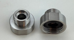 Pure.Sink Jatkonippa ruostumaton teräs, ulkomitta 3/8 (uros) – sisämitta 1/2 (naaras) 2 kpl:n sarja PS3812-00