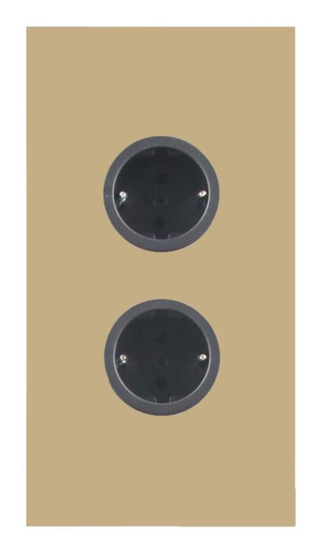 Indux Corner Еnergiezuil, 2 pistorasiaa, maadoitettu, kultainen 1208972283