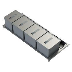 Indux Sort Jätejärjestelmä 4-osainen Käsikäyttöinen ulosvedettävät laatikot 1208972321