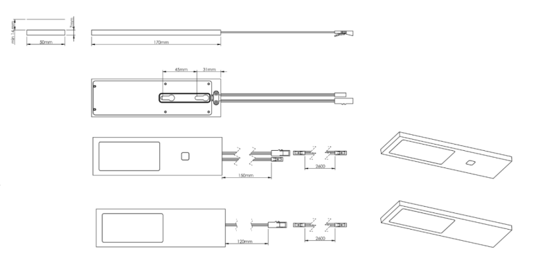Indux Solin Keittiörakennelma Multi Tone LED Spot 3,6 W Kupari 1208972347