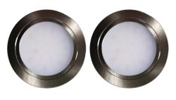 Indux Luma Sisäänrakennettu keittiö Multi Tone LED -sarja 2 kohdevaloa ruostumattomasta teräksestä 1208972400