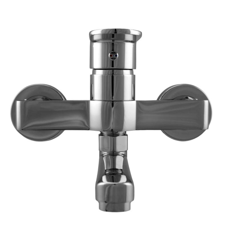 Aquanello Casa Yhden vivun keittiön seinähana, kromi, ulostulo 15 cm CR-1415-CS