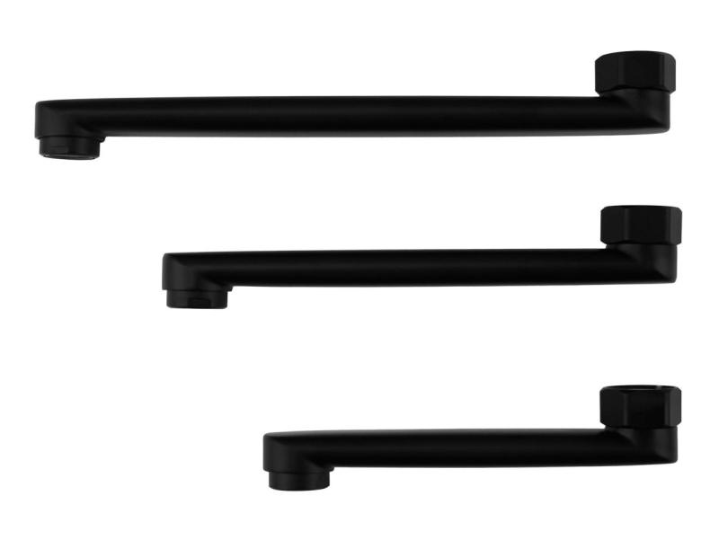 Aquanello Casa Yhden vivun keittiön seinähana, musta, ulostulo 15 cm BL-1415-CS