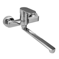 Aquanello Casa Yhden vivun keittiön seinähana kromi, ulostulo 25 cm CR-1425-CS