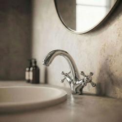 Aquanello Heritage Ascot Klassinen nostalginen pesuallashana kromi CR-4101-HA