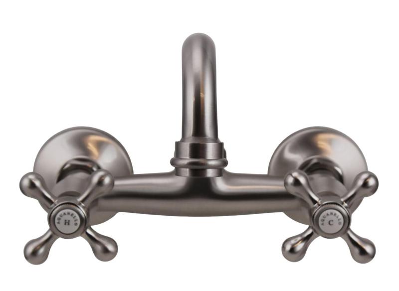 Aquanello Heritage Ascot Klassinen keittiöseinähana, ylävirtaus, ruostumaton teräs NB-4110-HA