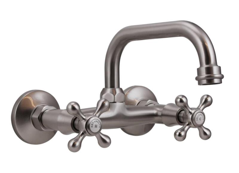Aquanello Heritage Ascot Klassinen keittiöseinähana, ylävirtaus, ruostumaton teräs NB-4110-HA