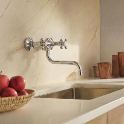 Aquanello Heritage Ascot Klassinen keittiön seinähana, kromi CR-4111-HA