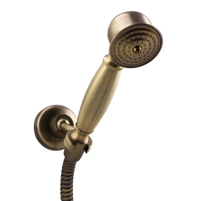 Aquanello Heritage Ascot Klassinen seinäasennettava suihkuhanasarja, pronssiset tähtikahvat, käsisuihku BN-2002-HA