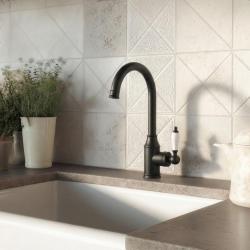 Aquanello Heritage Manor Klassinen keittiö Nostalginen keittiöhanat Musta BL-9001-HM