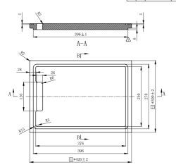Pure.Sink Exclusivo Bamboo cutting board, 42x30 cm, fits in a sink PEXCB40-24