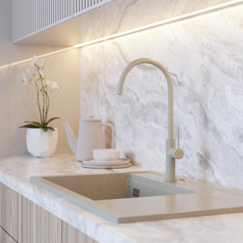 Graniteland Vira Slim Keittiöhanan, beige, kääntyvä juoksuputki 1208972622