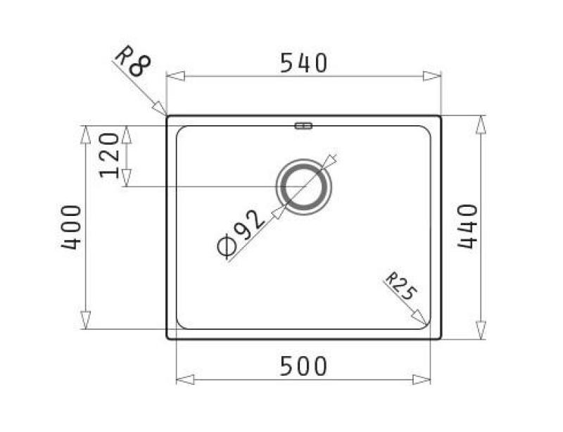 PM Lydia Ruostumaton teräsallas 50 x 40 cm, alakaappiasennus, tasoasennus ja päälleasennus 1208972641
