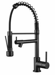 Aquanello Gastro Keittiöhanat ammattimaisella suihkutoiminnolla, musta BL-4402-GT