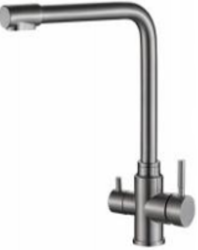 Aquanello Limpia Massiivinen ruostumattomasta teräksestä valmistettu 3-tie-keittiöhanan suodatetulla vedellä SS-1600-LP