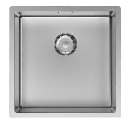 Pure.Sink Comfort Ruostumaton teräsallas 40 x 40 cm, 10 mm:n kaarevuus, upotettava, tasoasennettava ja päälleasennettava PCM4040-02