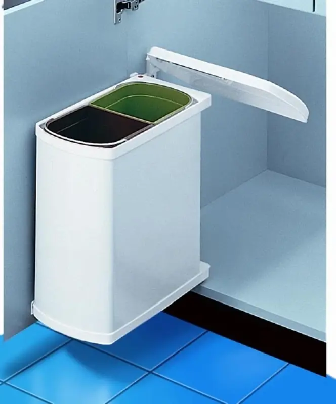 Hailo waste bin duo-automatic 16 litres (2x8) - 2319