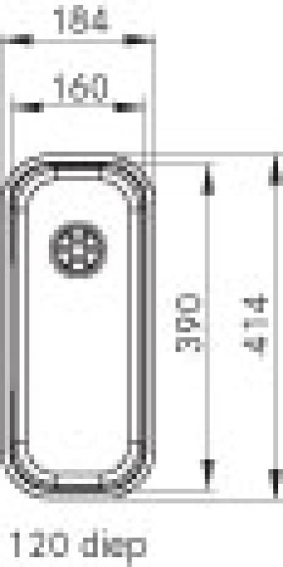 Franke- spoelbak Largo LAX 110.16D alakaappi 1120157550