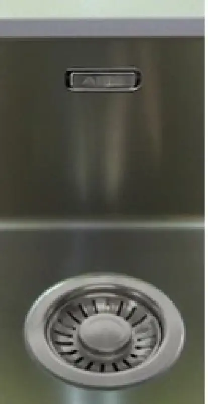 ABK Baronga suuri matala ruostumaton teräksinen pesuallas liikuntarajoitteisille 10 cm syvä 55x40 cm tasoon upotettava, alta-asennettava ja päältä asennettava BAR5510FVI